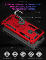 Pancerz pierścień stojak telefon pokrywa dla Xiaomi Redmi 9C NFC 9 9A uwaga 11 10 Pro 9 Pro Redmi 9c Redmi9 TPU zderzak odporny na wstrząsy Shell Case 6